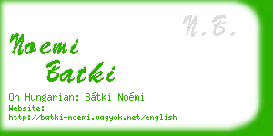 noemi batki business card